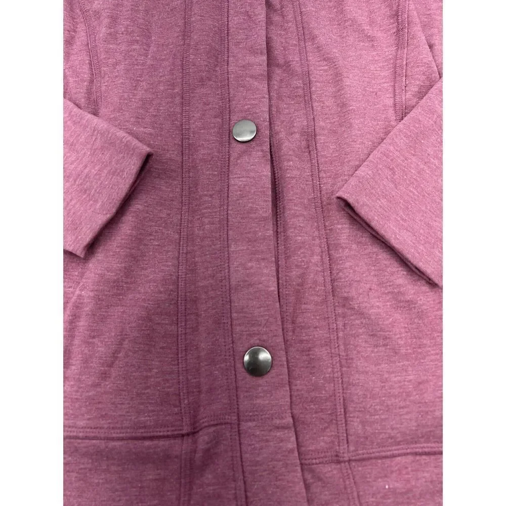 Free Country pink snap sweater womens large